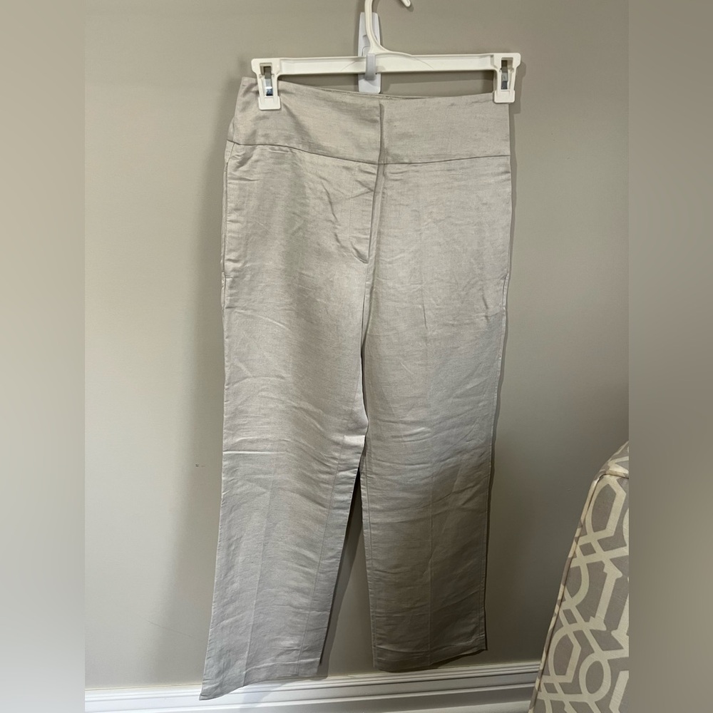 H&M Straight Leg Linen Blend Dress Pants - Size 8